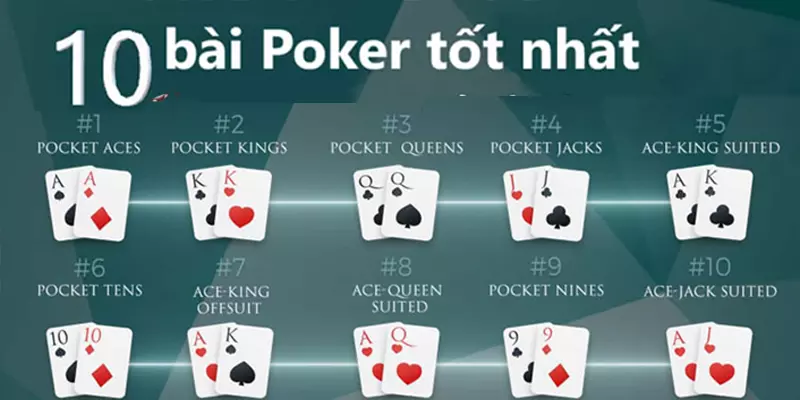 Tay bài đẹp nhất khi chơi Poker
